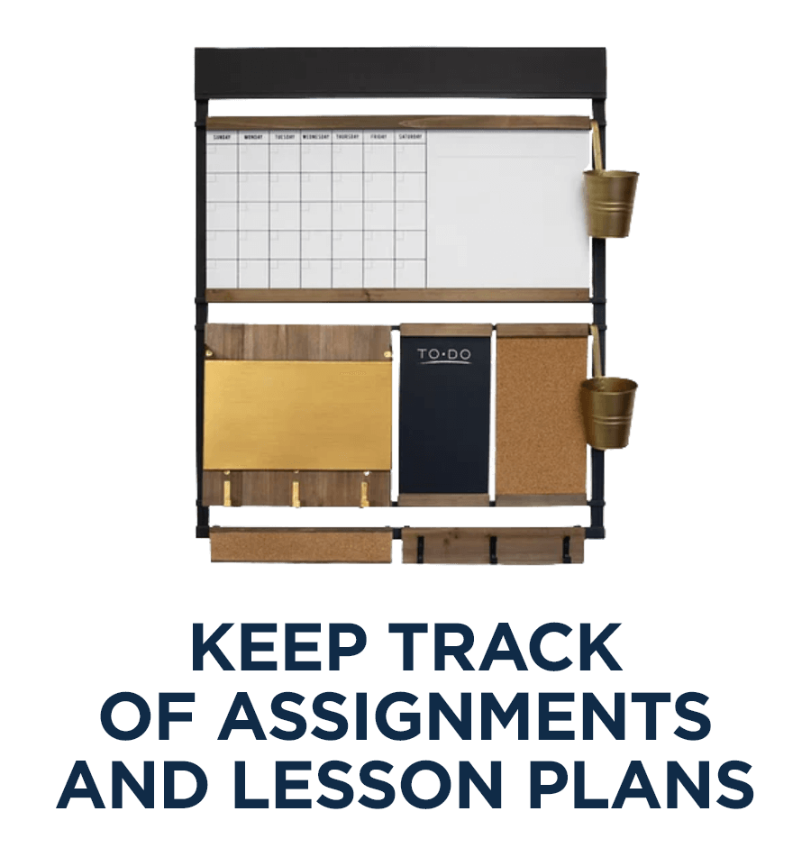 Keep Track of Assignments and Lesson Plans
