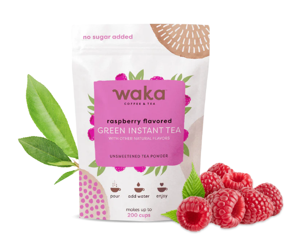 Unsweetened Raspberry Flavored Green Instant Tea 4.5 oz Bag