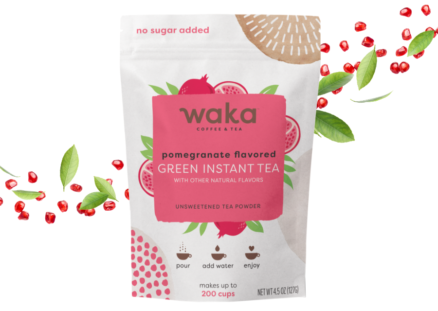 Pomegranate Flavored Green Instant Tea 4.5 oz Bag - DEFECTIVE PACKAGING & FINAL SALE