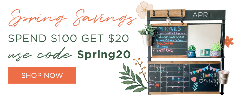 Spring Savings | Spend $100 get $20 | Use the code: Spring20