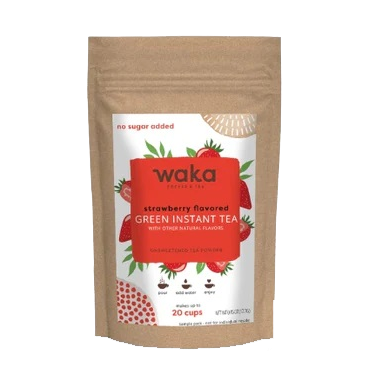 Unsweetened Strawberry Flavored Green Instant Tea Sample Packet (20 Servings)