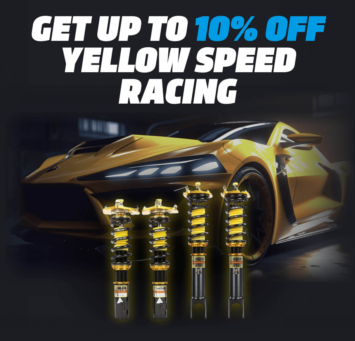 Get Up To 10% Off Yellow Speed Racing