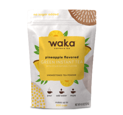 Unsweetened Pineapple Flavored Green Instant Tea 4.5 Oz Bag | Image