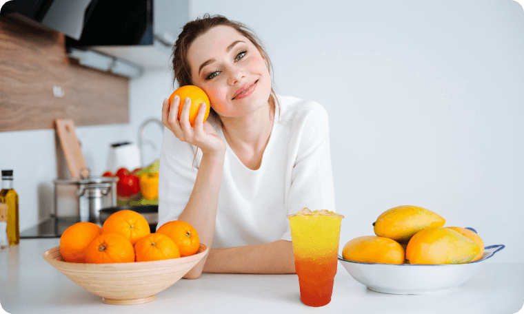 Woman Making a Healthy Loaded Tea