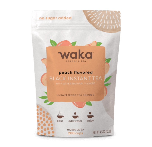 Unsweetened Peach Flavored Green Instant Tea 4.5 oz Bag