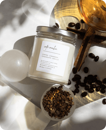 Cafe Shop Scented Candle - Mocha & Vanilla