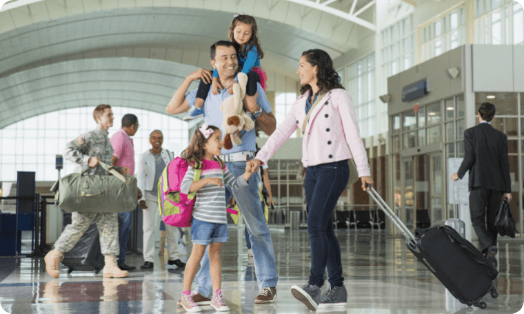 Parents With Children Going on a Trip