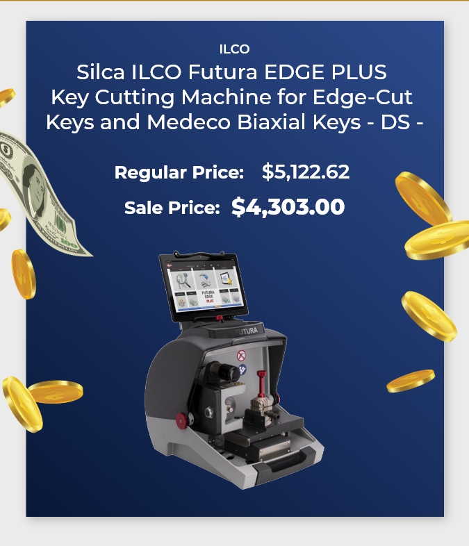 Flash Mobile ILCO Portable Key Machine Duplicator for Edge Cut Keys
