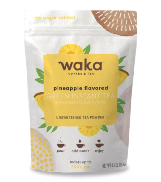 Unsweetened Pineapple Flavored Green Instant Tea 4.5 oz Bag