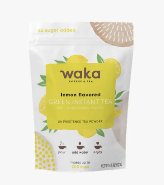 Unsweetened Lemon Flavored Green Instant Tea 4.5 oz Bag