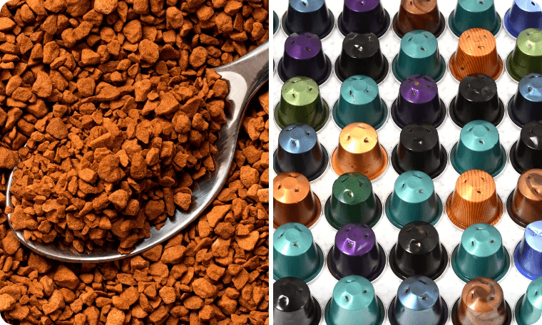 Coffee Capsules vs. Instant Coffee