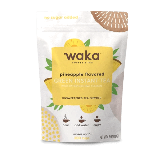 Unsweetened Pineapple Flavored Green Instant Tea