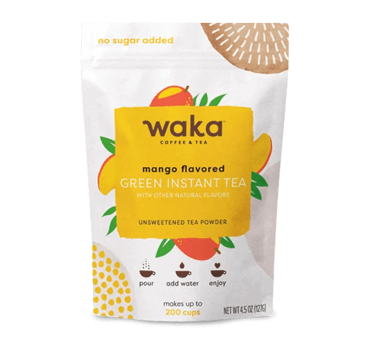Unsweetened Mango Flavored Green Instant Tea