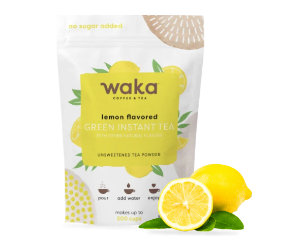 Unsweetened Lemon Flavored Green Instant Tea