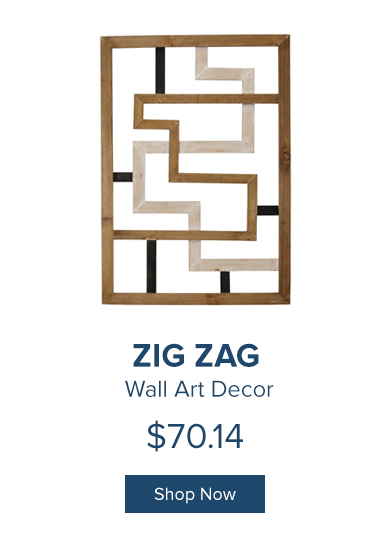 Zig Zag Wall Art Decor 