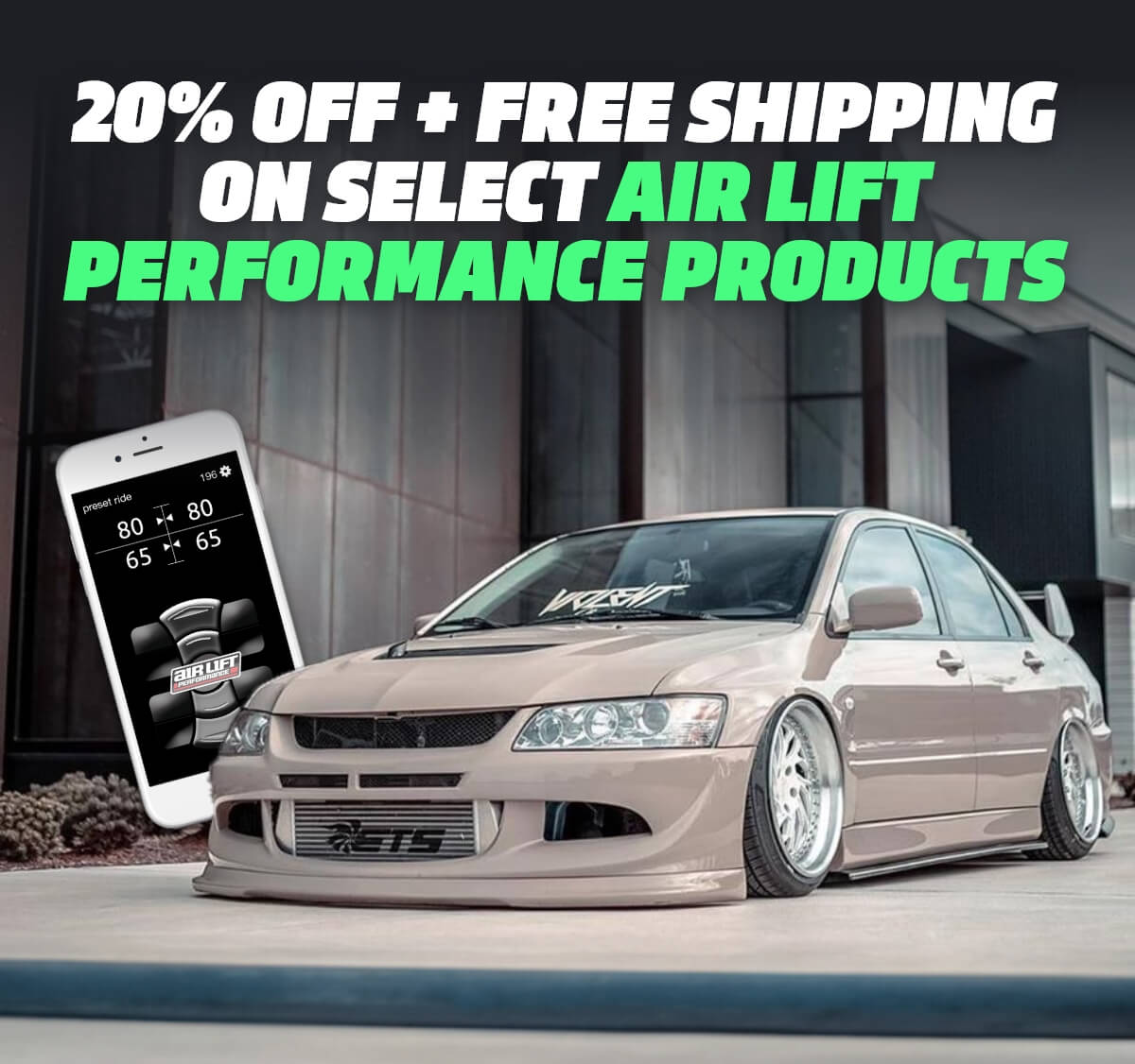 20% Off + Free Shipping on select Air Lift Performance Products