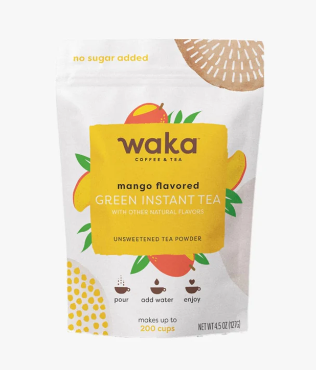 Unsweetened Mango Flavored Green Instant Tea 4.5 oz Bag