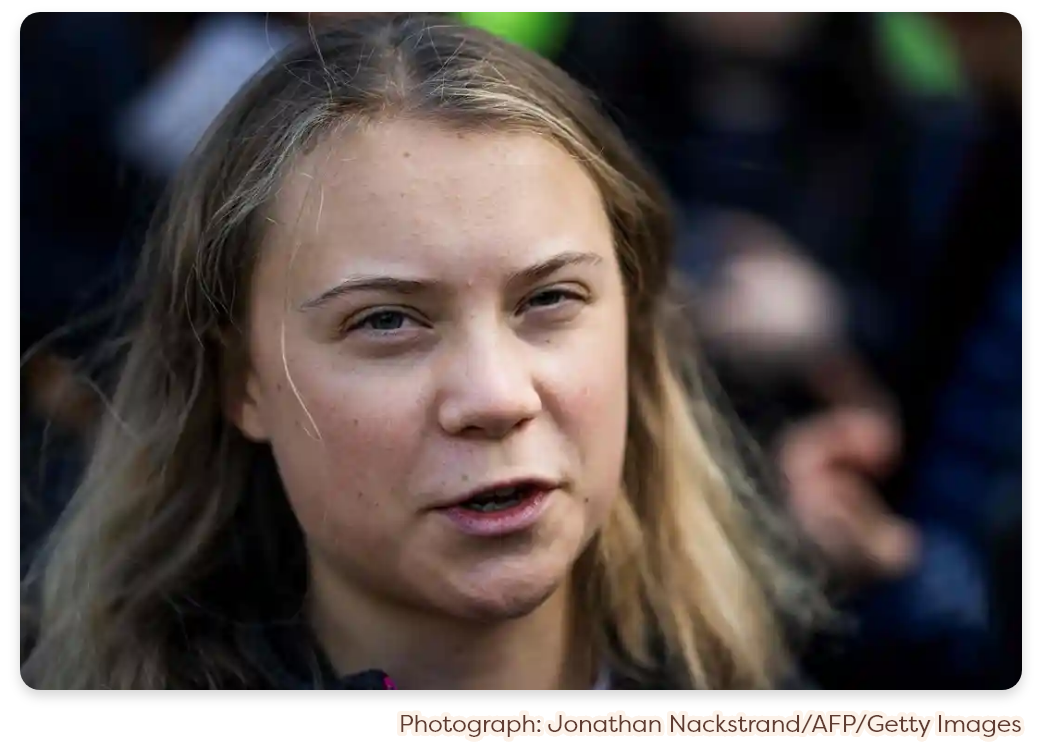 Greta Thunberg |  Photograph: Jonathan Nackstrand/AFP/Getty Images