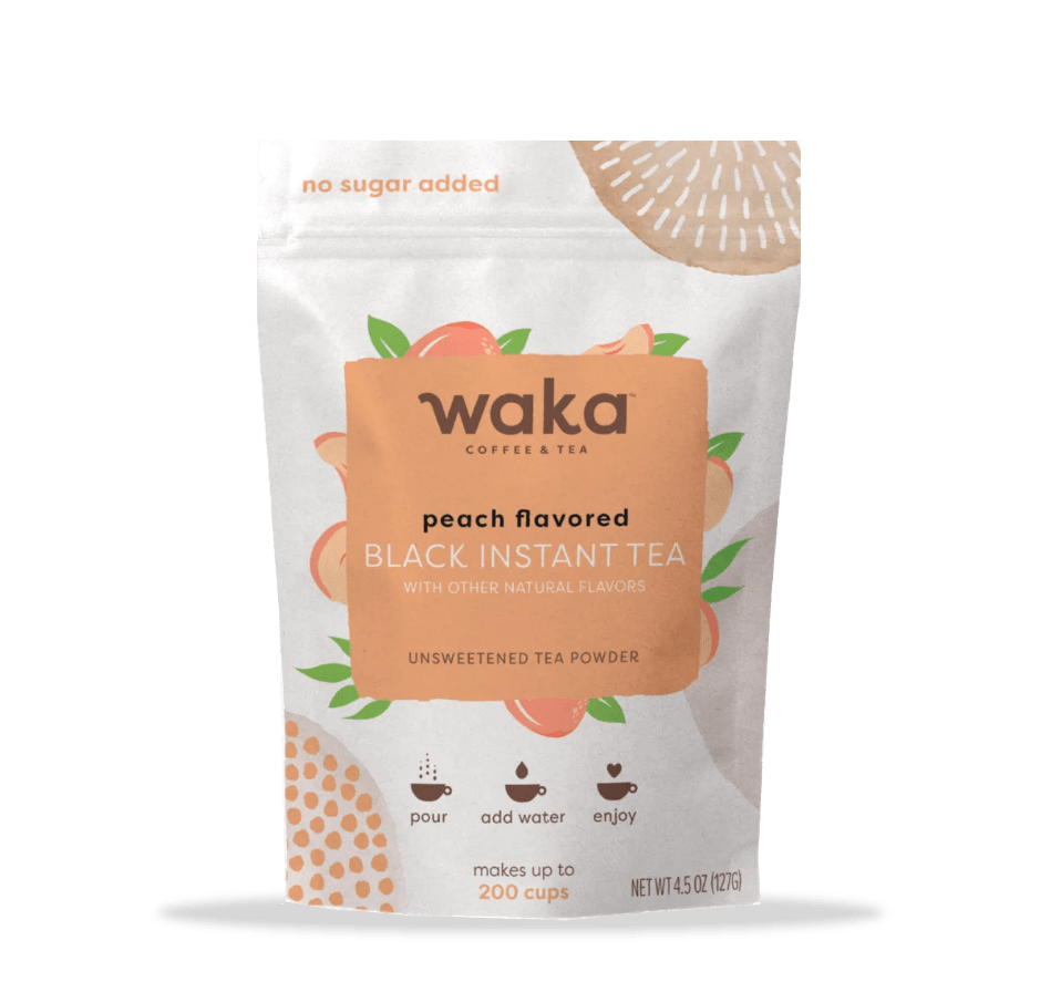 Unsweetened Peach Flavored Black Instant Tea 4.5 oz Bag image