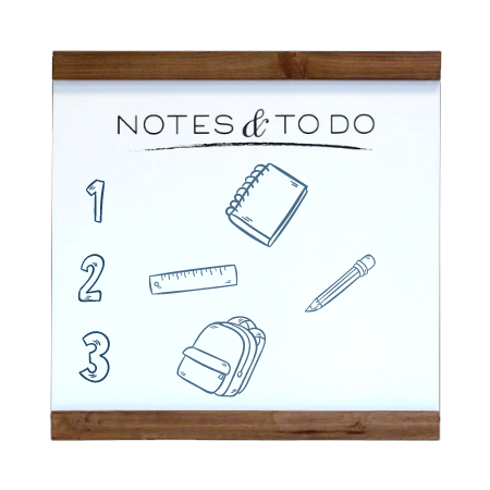 Medium White Notes & To Do 1WRITE Board | Product Image