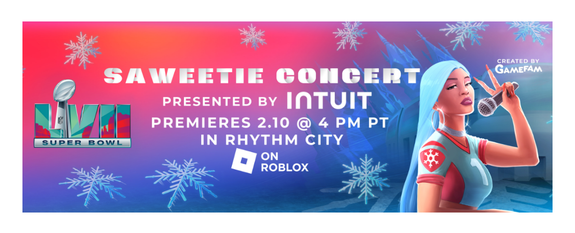 Saweetie Concert | Presented by INTUIT | Premieres 2.10 at 4PM PT in Rhythm City On Roblox