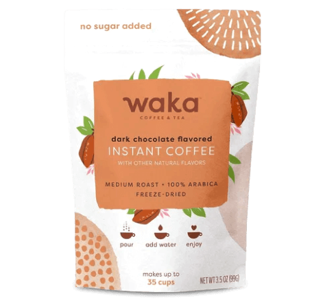 Unsweetened Dark Chocolate Mocha Flavored Premium Instant Coffee 3.5 oz Bulk Bag