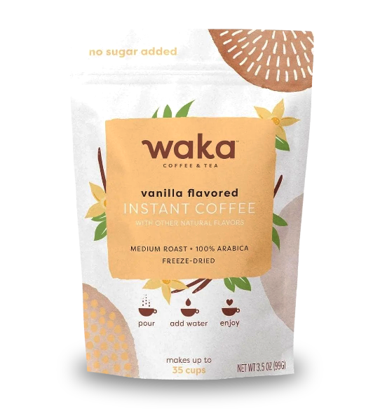 Unsweetened Vanilla Flavored Premium Instant Coffee 3.5 oz Bulk Bag