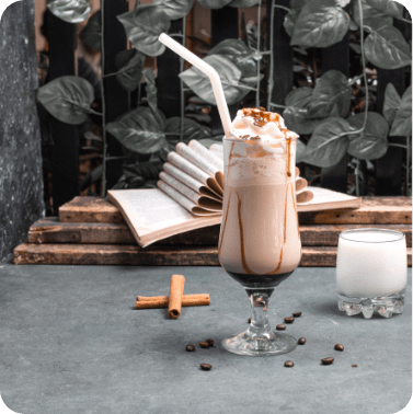 Crazy Tropical Vegan Ice Coffee Shake Using Instant Coffee Image