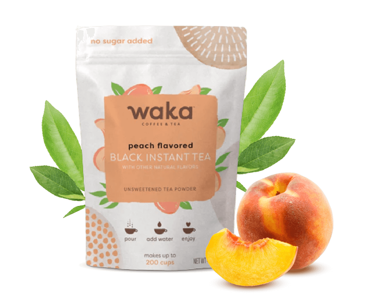 Unsweetened Peach Flavored Black Instant Tea 4.5 oz Bag