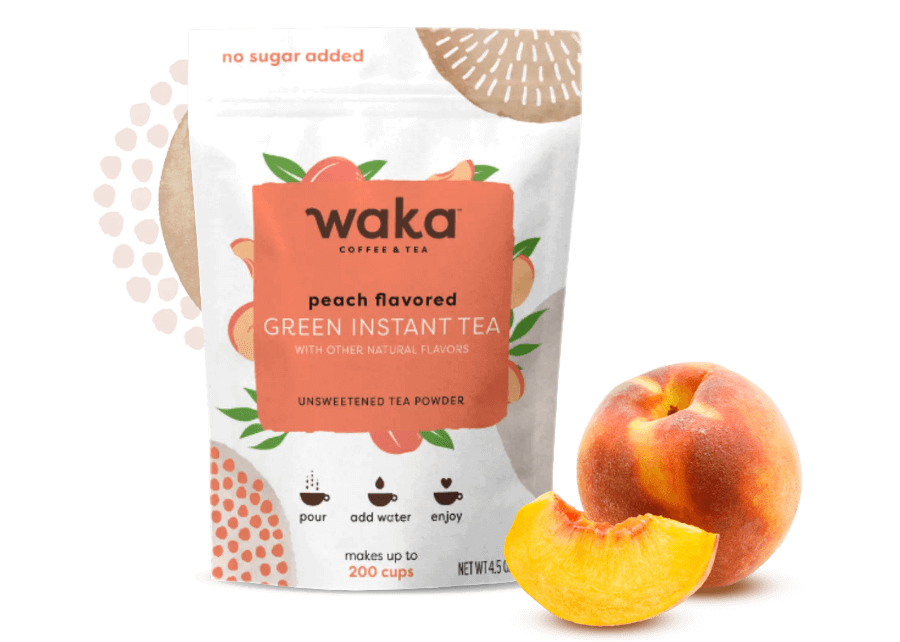 Unsweetened Peach Flavored Black Instant Tea 4.5 oz Bag | Image