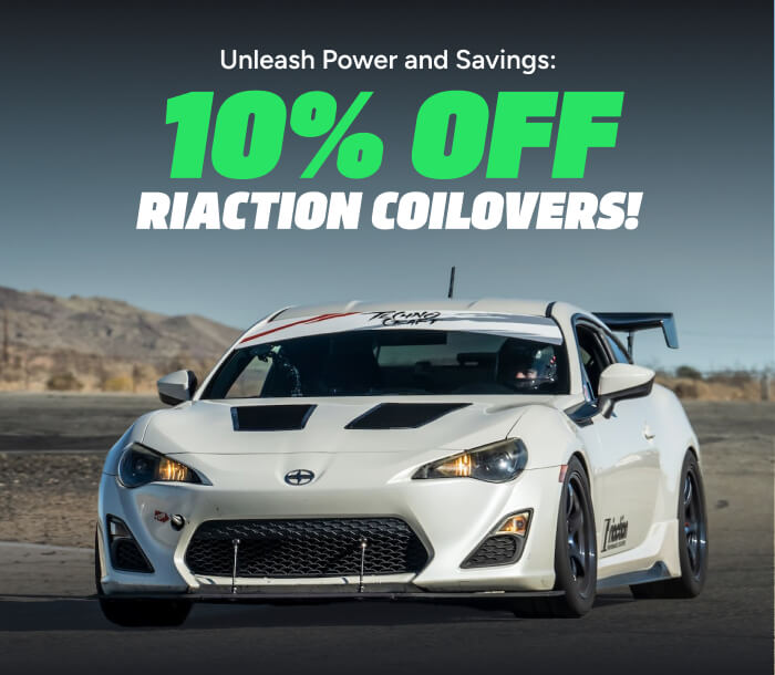 Unleash Power and Savings: 10% Off Riaction Coilovers!