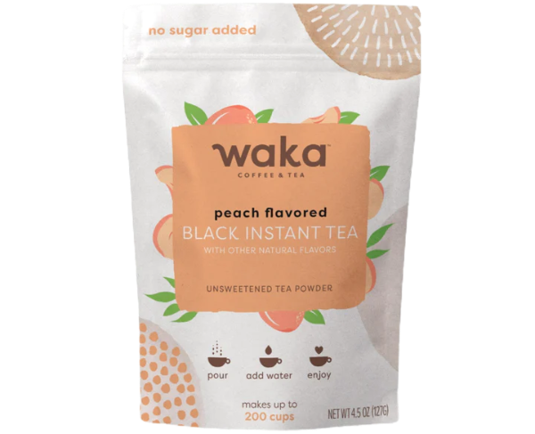Unsweetened Peach Flavored Black Instant Tea 4.5 oz Bag