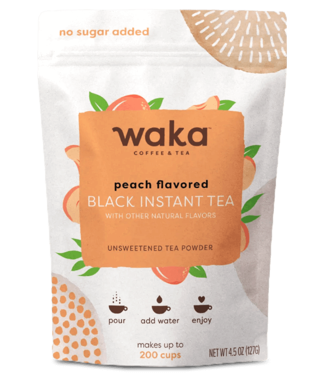 Unsweetened Peach Flavored Black Instant Tea 4.5 oz Bag