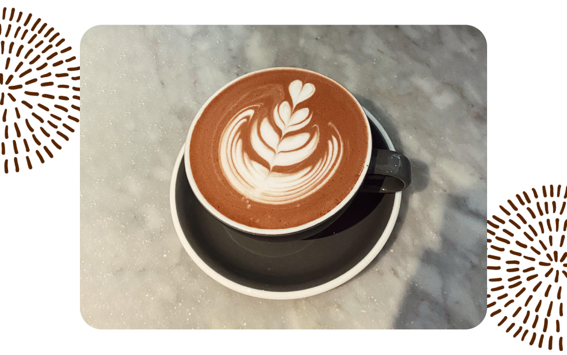 Winged Tulip Latte Art