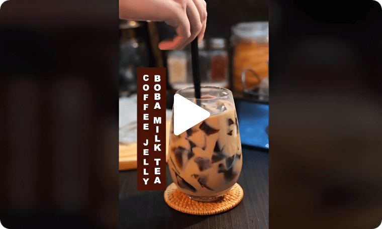 Coffee Jelly Boba Milk Tea Recipe in China | Video