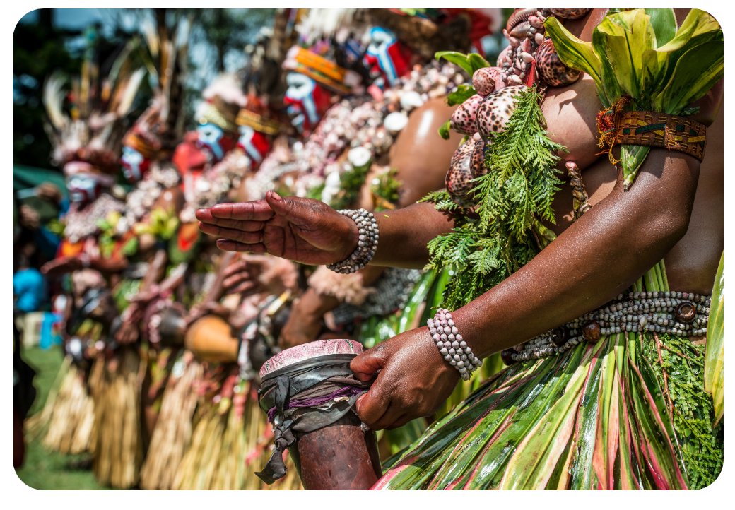 Cultural tribe at Mount Hagen festival Papua New Guinea
