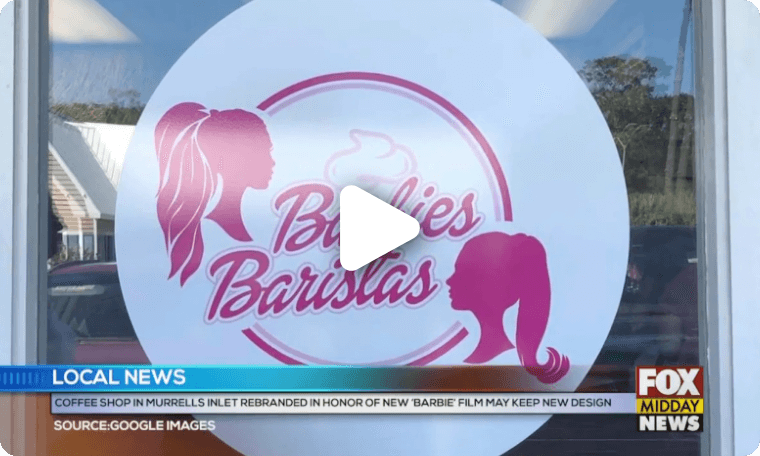 Owners Rebrand Coffee Shop To 'Barbie Baristas' In Murrells Inlet | Fox Midday News