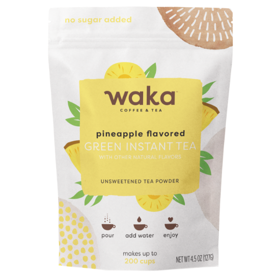 Unsweetened Pineapple Flavored Green Instant Tea 4.5 oz Bag