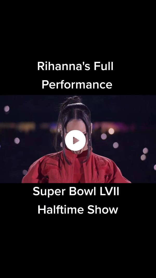 Rihanna's Full Superbowl Halftime Performance #superbowl #superbowl2023 #halftimeshow #rihanna #riri #rihannanavy #music #performance #trending #foryoupage #viral #tiktok #halftimeshow2023 #rihannainsuperbowl #rihannasuperbowl 